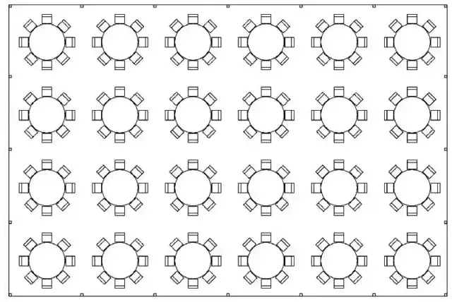 40x60 tent layout
