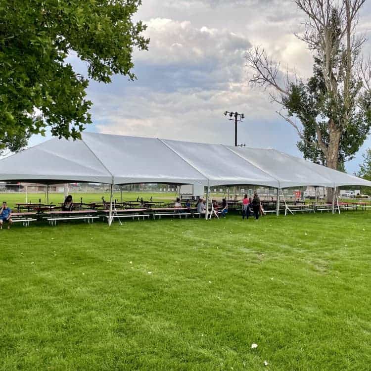40' x 100' Hip Structure Tent