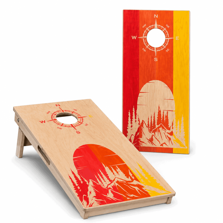 Cornhole Game (Mountains)