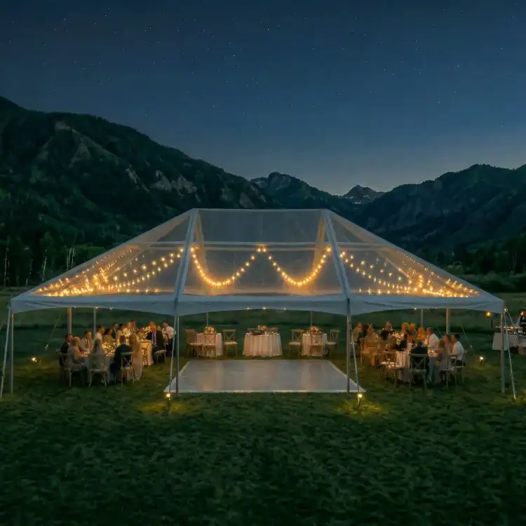40' x 60' Hip Clear Top Tent
