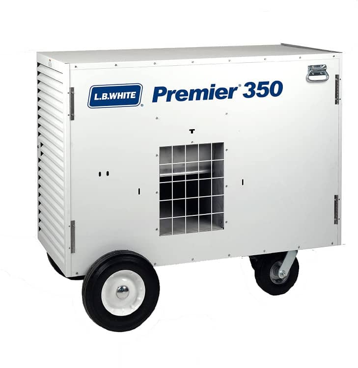 Propane Tent Heater 350k W/ Filled Tanks & Duct System