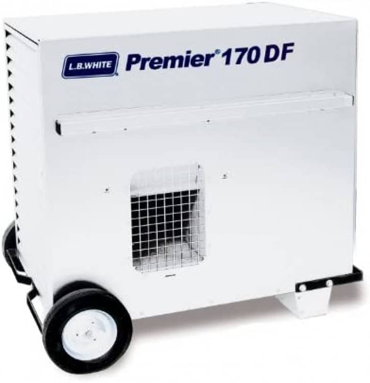 Propane Tent Heater 170k W/ Filled Tank & Duct System