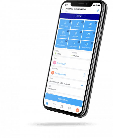 Telefon som arbetsorder