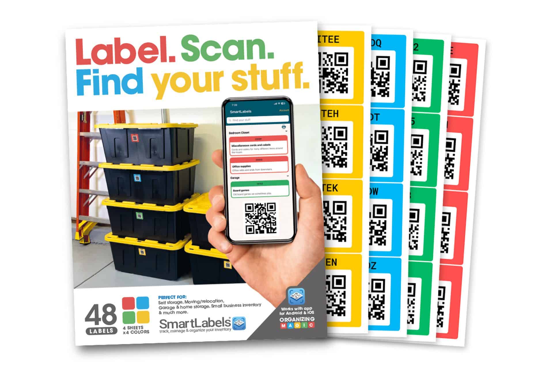 SmartLabels Bring App-Based Organization to Storage Bins