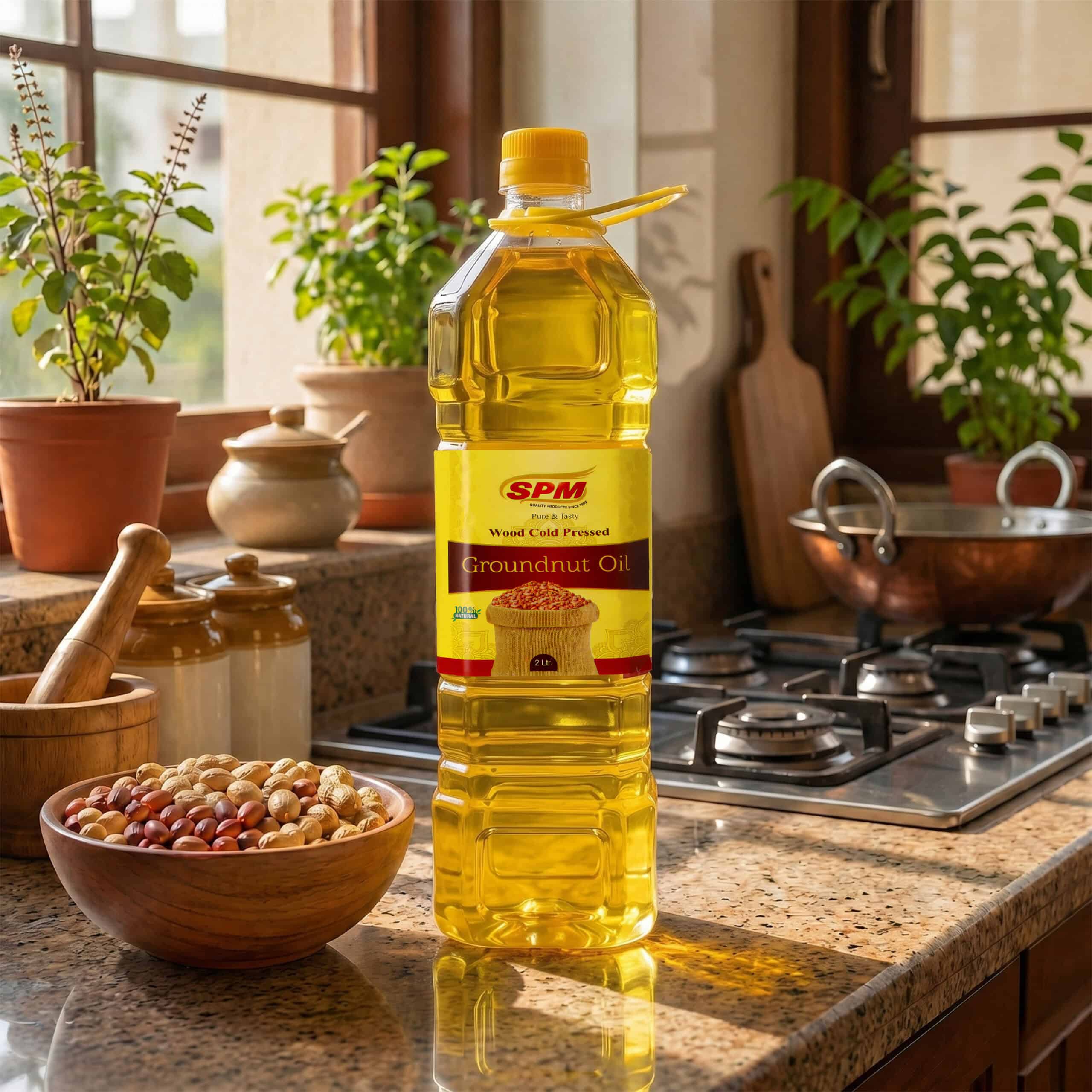 Spm Wood/Cold Pressed Groundnut Oil
