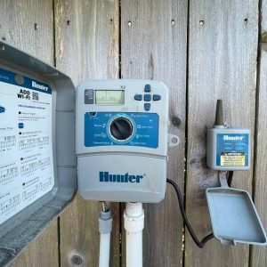 Hunter X2 Sprinkler Controller installed in houston