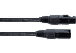 Câble microphone Cordial 0,5 m XLR