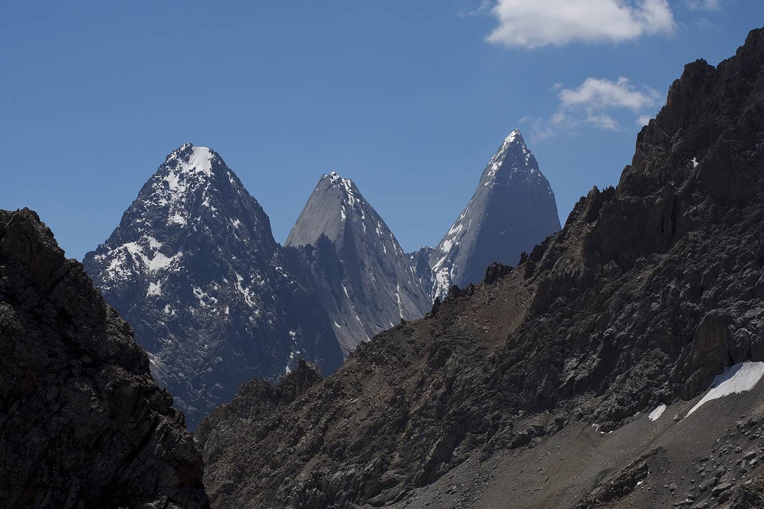 Slesova Usen Peaks Trekking Turkestan Mountains Kyrgyzstan
