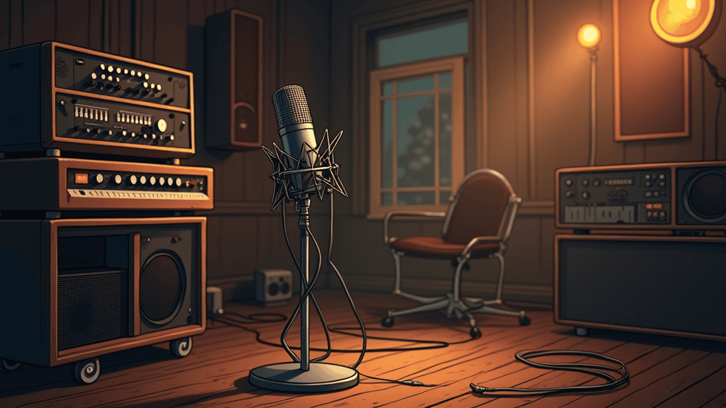 Voice recording studio equipment