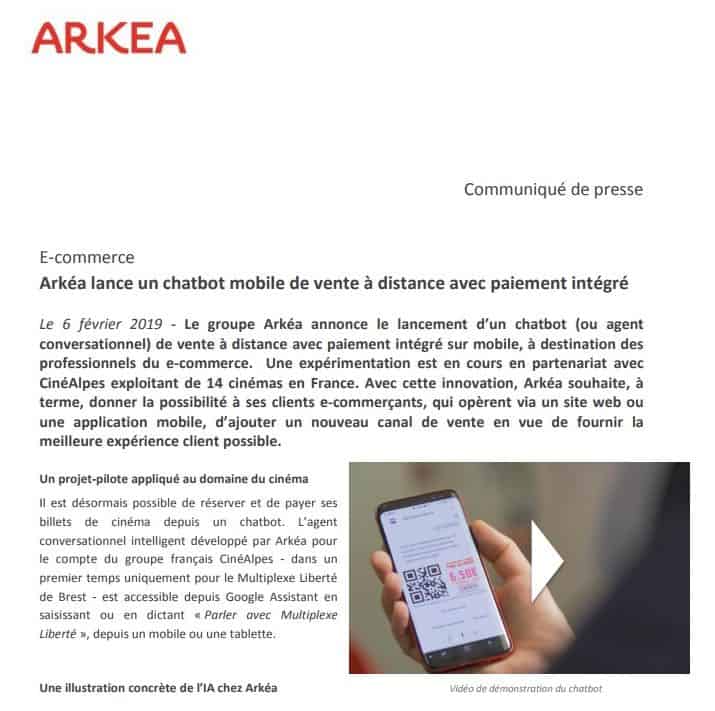 exemple communiqué de presse lancement produit