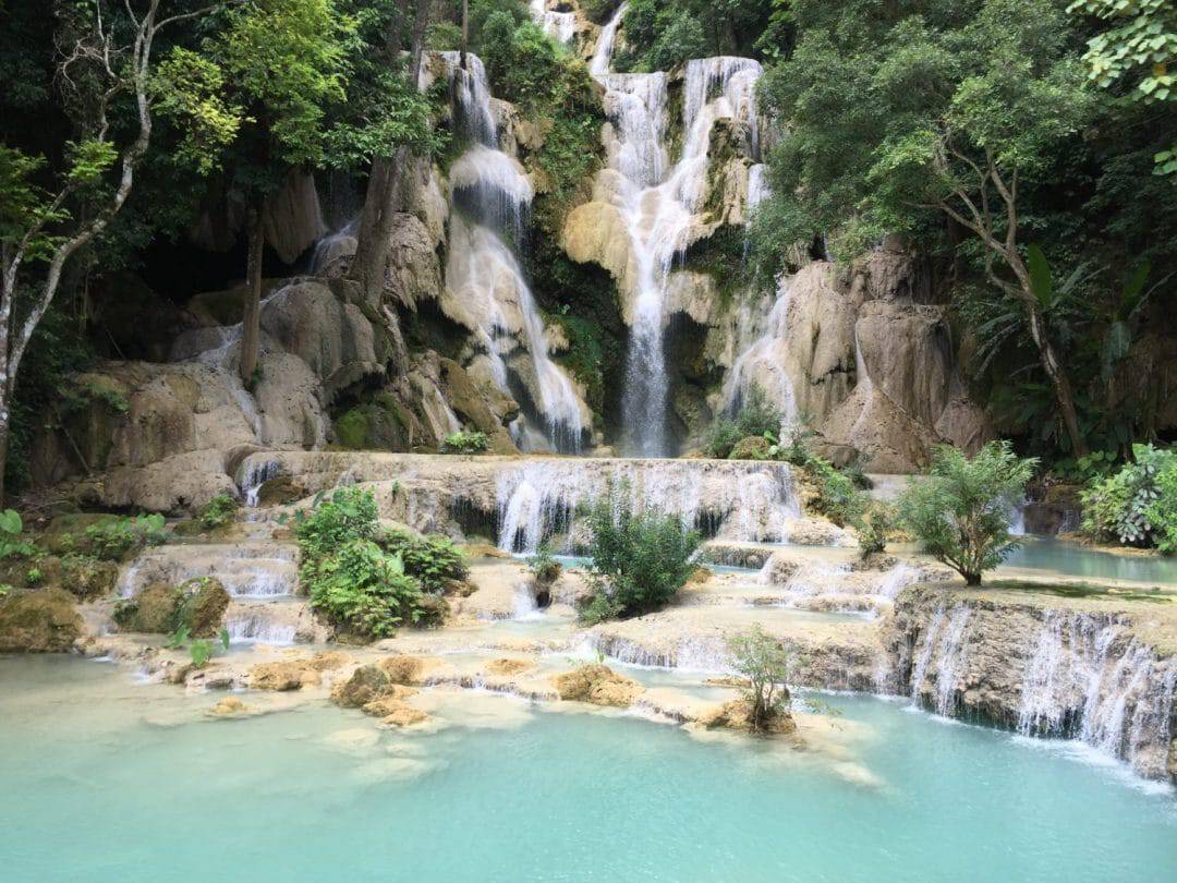 Kuang Si Waterfall, near Luang Prabang in Laos Kuang Si Waterfall, near Luang Prabang in Laos