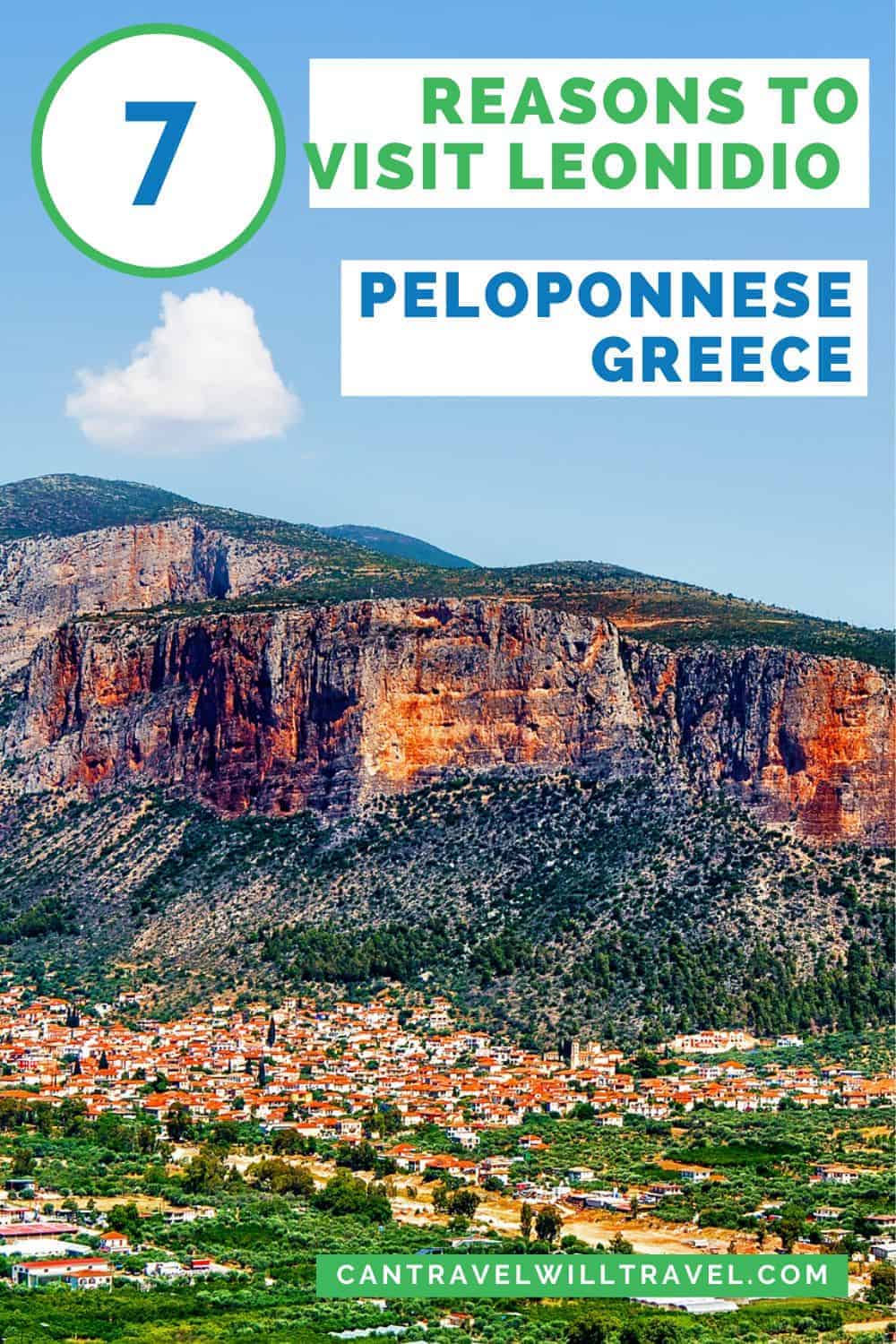 7 Reasons to Visit Leonidio in Peloponnese, Greece Pin