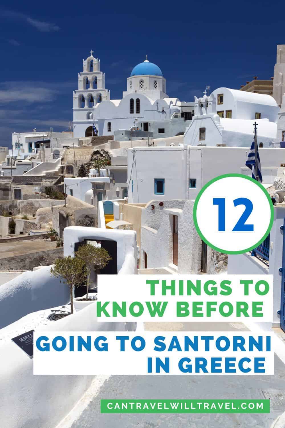 12 Things to Know Before Visiting Santorini, Greece Pin
