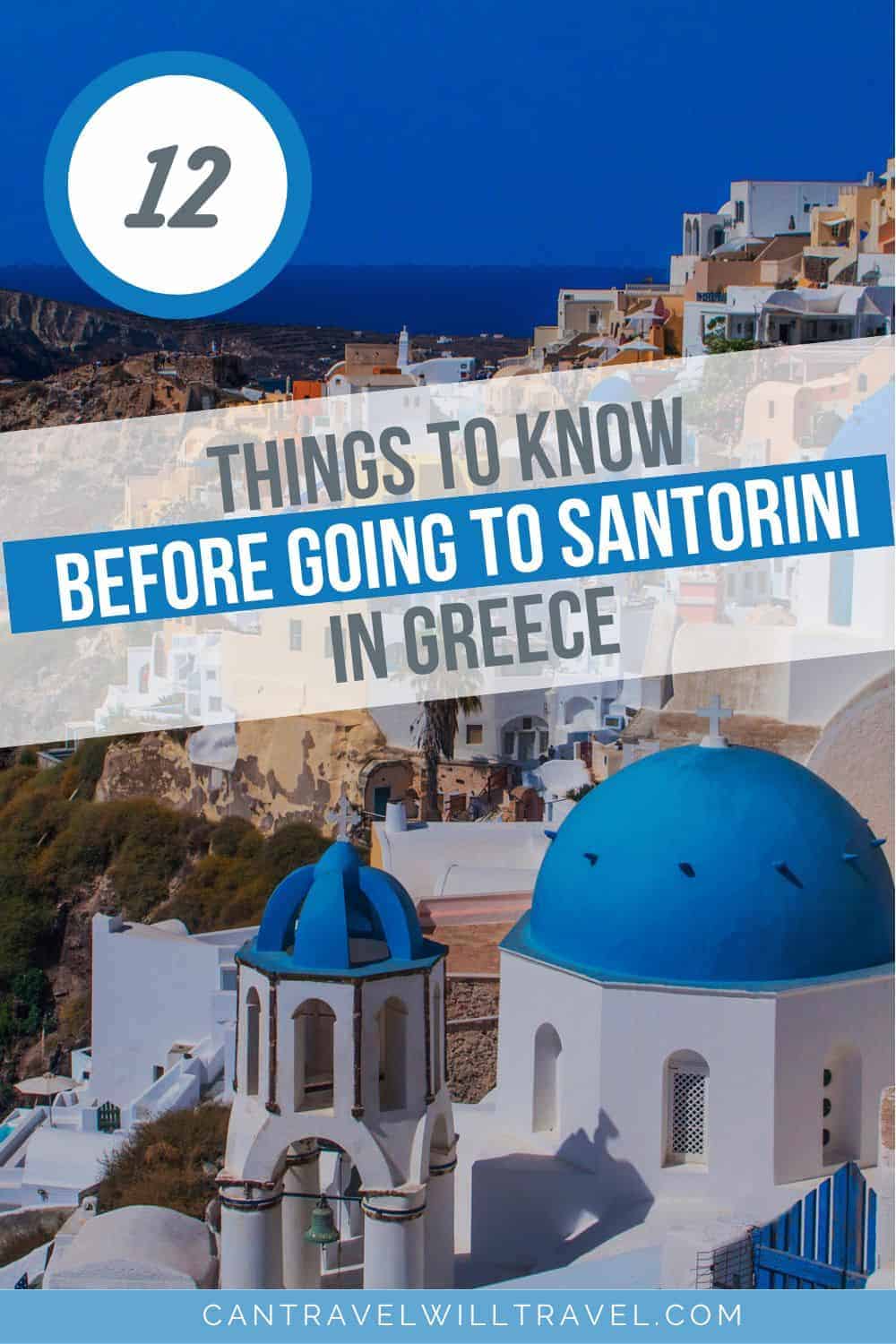 12 Things to Know Before Going to Santorini in Greece Pin