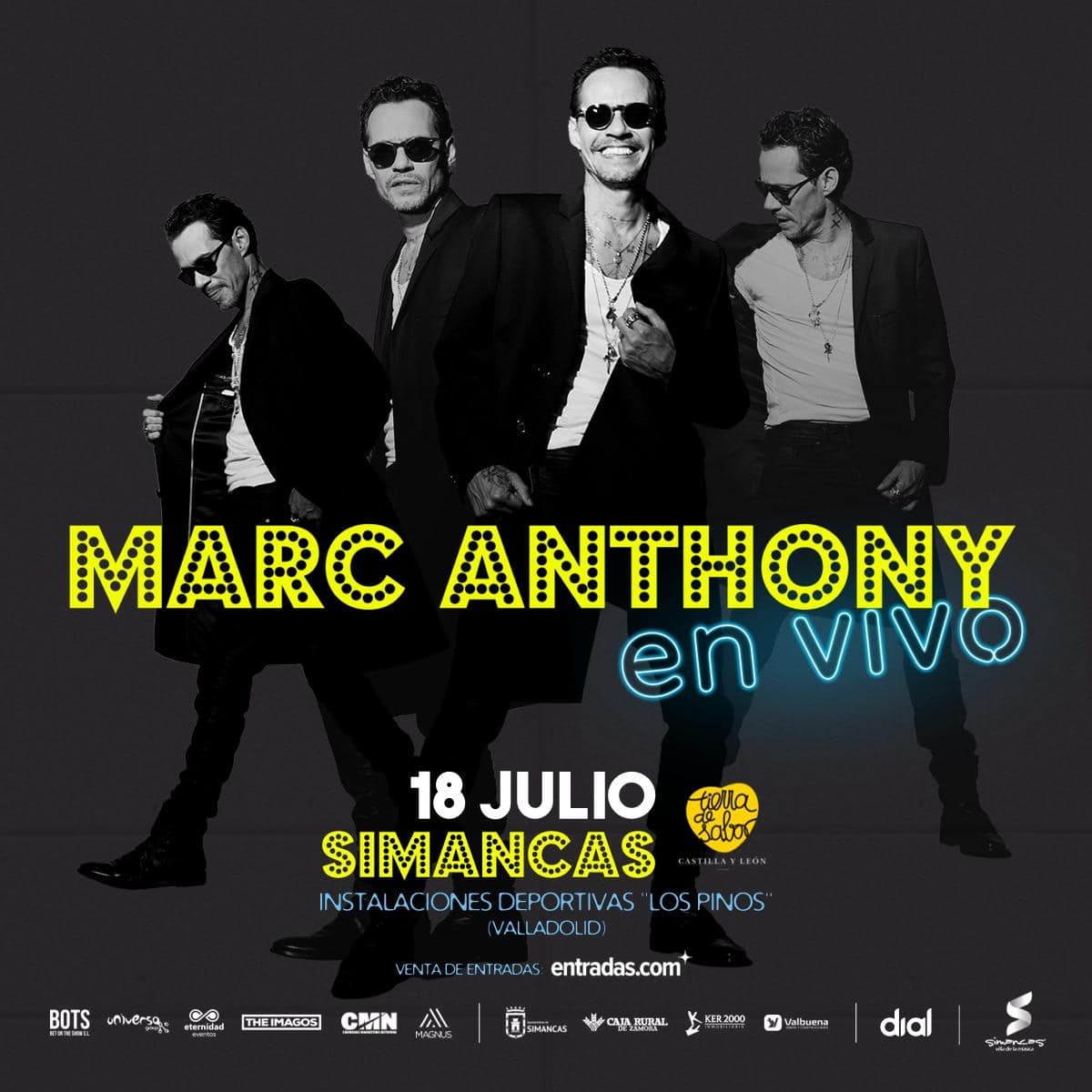  Marc Anthony llenará de ritmo latino Simancas este 18 de julio