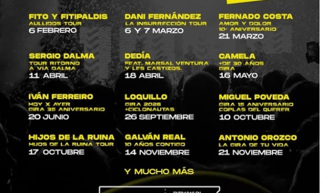 Temporada Conciertos Salamanca 2026 | Enjoy Multiusos & Provenue