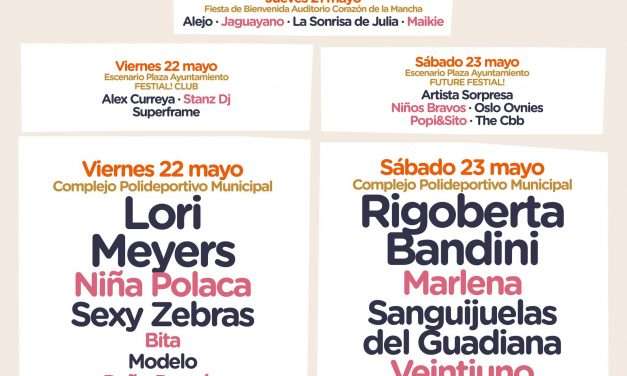 Festial! 2026 en Alcázar de San Juan: Cartel por días, Lori Meyers y Rigoberta Bandini