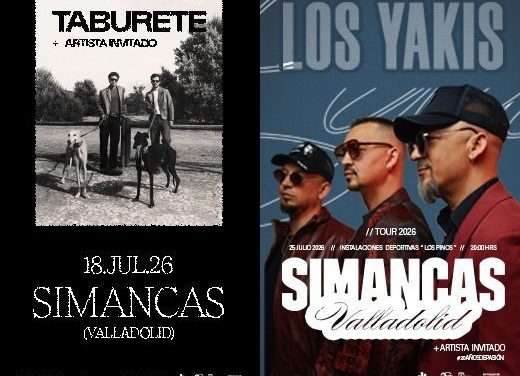 Taburete y Los Yakis en Simancas (Julio 2026). Entradas ya a la venta