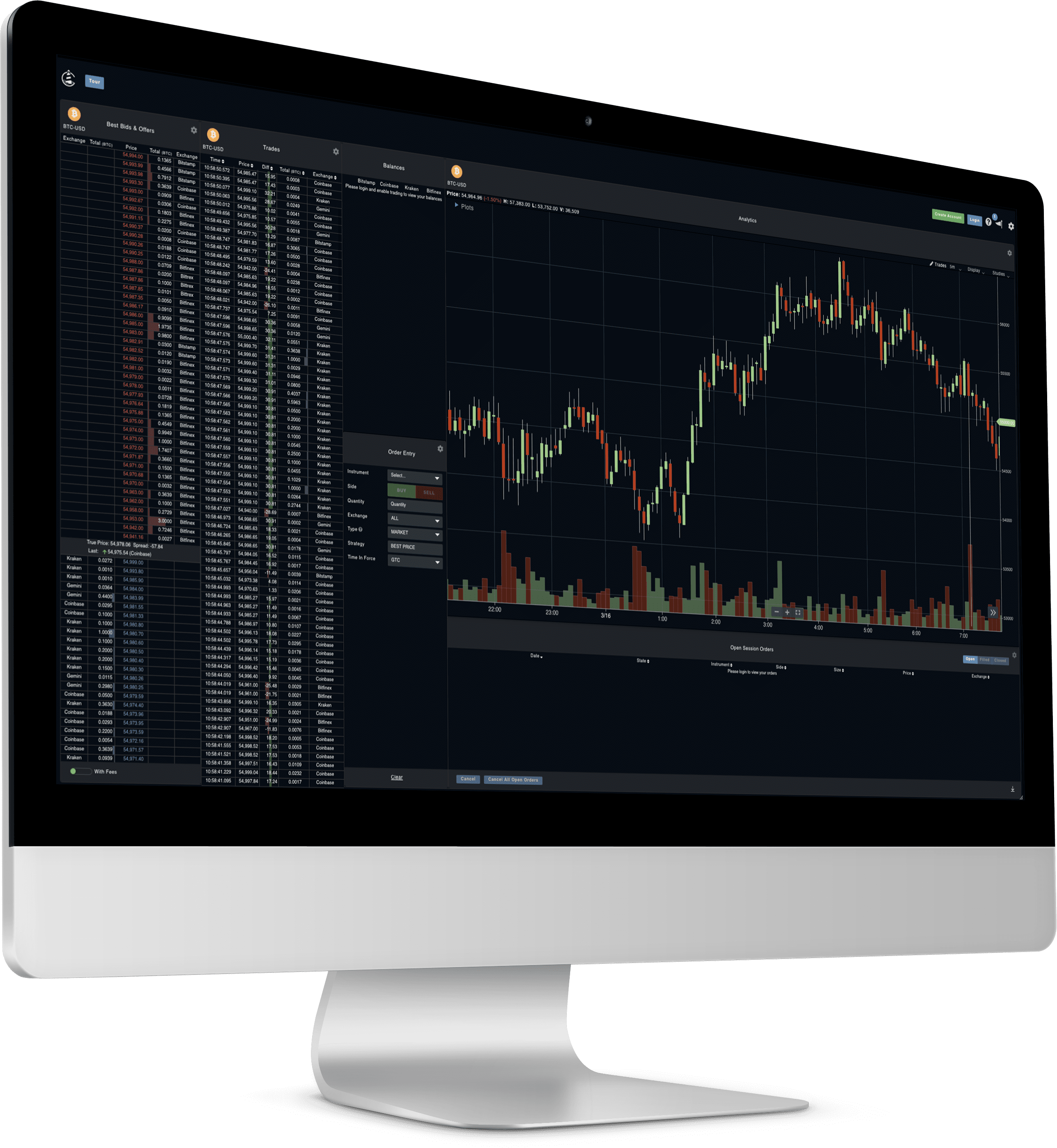 A computer desktop wallpaper for forex trading terminal ai