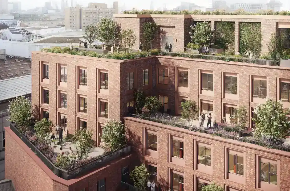 Fox Court in Camden landscape design by Grant Associates