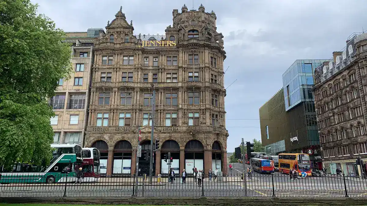 Jenners Edinburgh department store: Princes St shop