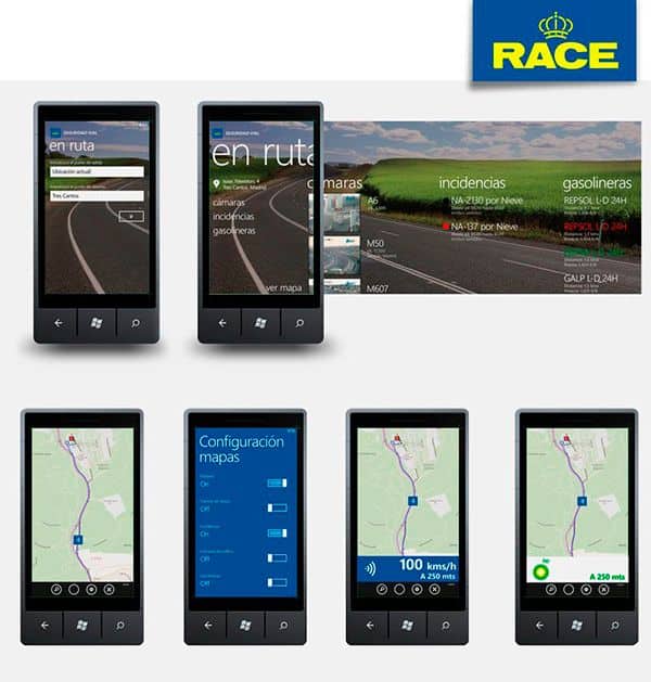 Apps móviles Seguridad Vial RACE