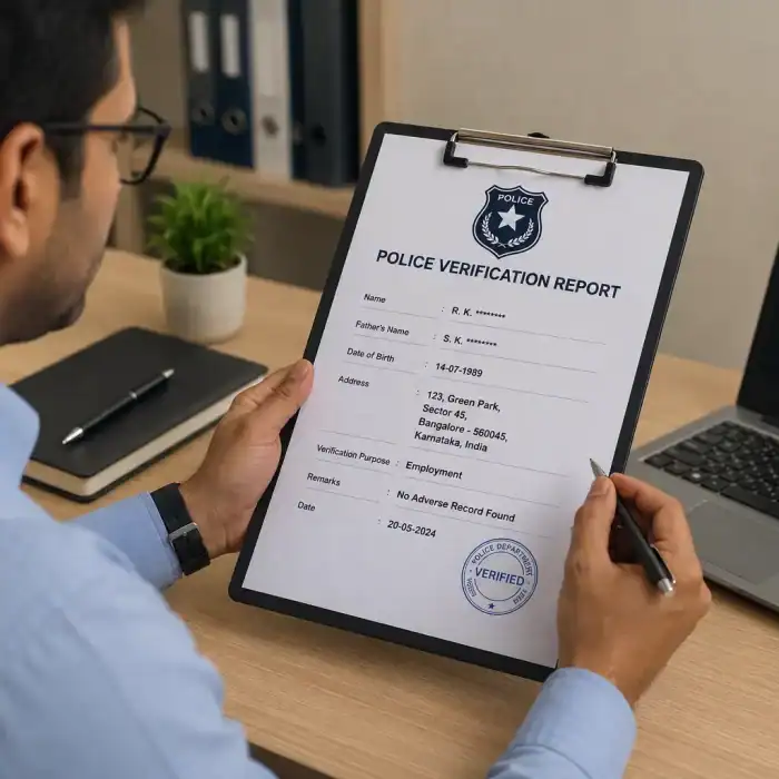 Police verification check