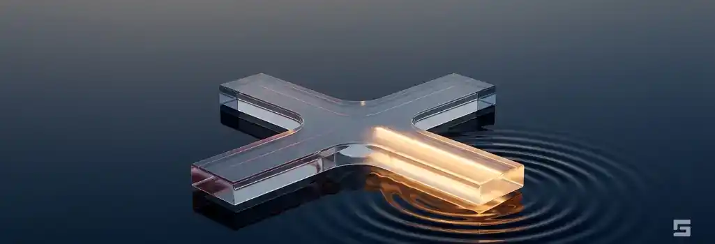 A clear glass diverging path glowing with amber light over water ripples, representing the strategic options and dispositions of probationary pleas in criminal court. Strategic criminal defense resources by Grano Law Offices, P.C.