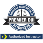 CDL Defense Lawyer - Las Vegas, NM 3 American Association of Premier DUI Attorneys Authorized Instructor Badge for Marc A. Grano