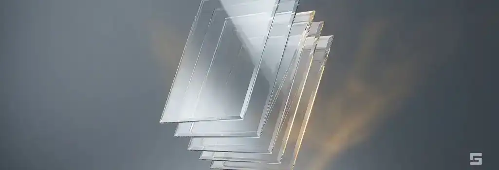 Abstract clear glass panes resembling open pages over calm water, glowing with amber light to represent clarity in criminal law terminology. Educational legal resources from Northern New Mexico firm Grano Law Offices, P.C.