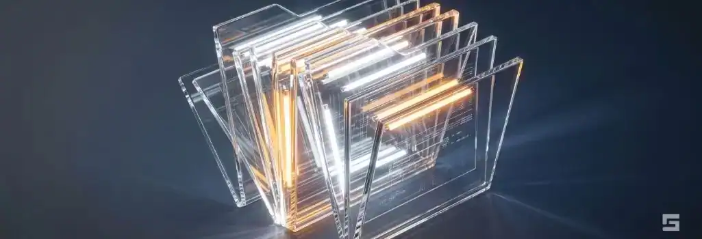 Abstract clear glass documents opening to reveal a bright white and amber light, symbolizing the exposure of hidden evidence during criminal discovery. Strategic criminal defense and litigation resources by Grano Law Offices, P.C.