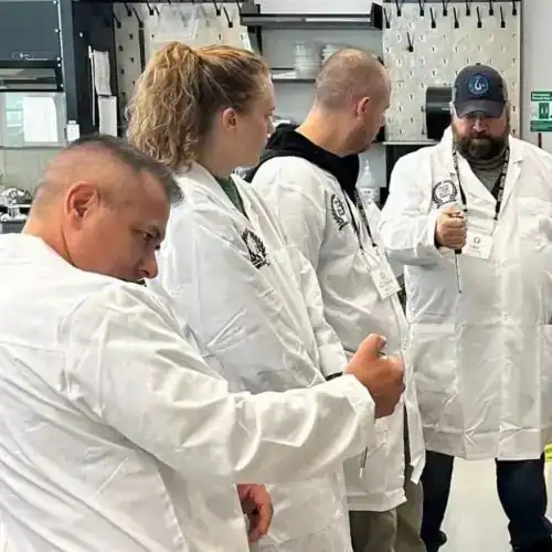 Marc Grano in Lab Marc Grano participating in advanced forensic science training to better understand and challenge the forensic evidence in court.
