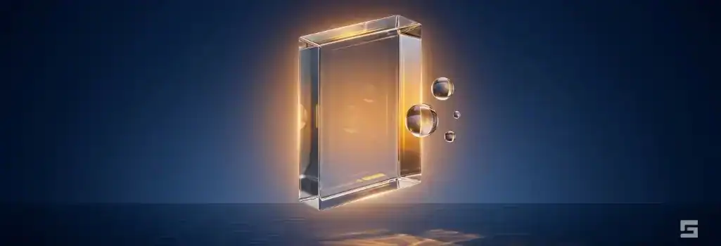 A polished clear glass shield piercing through dark shapes with a brilliant white and amber glow, symbolizing the exposure of truth and elite defense against false sex crime accusations. Criminal defense by Grano Law Offices, P.C.