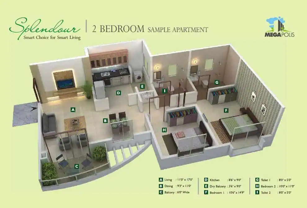 2BHK resale flat at Megapolis Hinjewadi