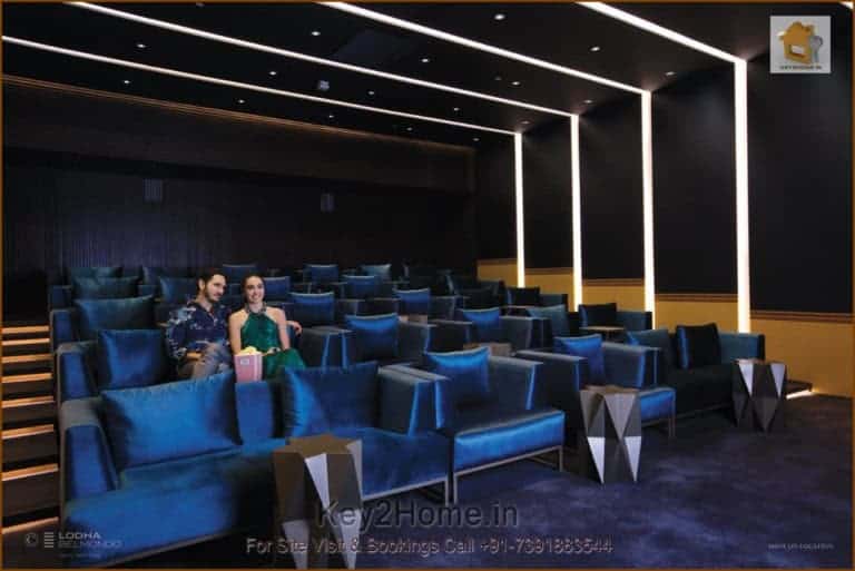 Mini Theater at Lodha Belmondo Pune Luxury Township with Golf Course