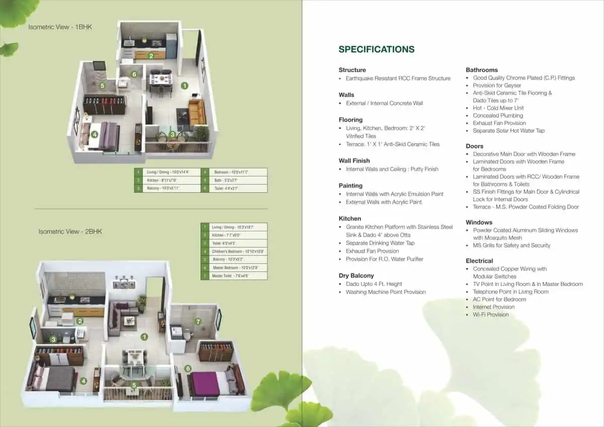 Green Life 1 BHK & 2 BHK Flats