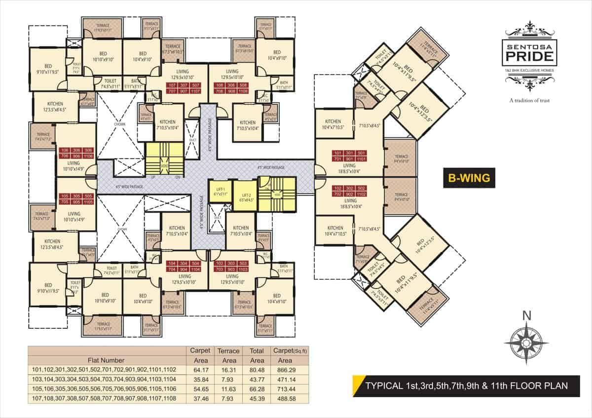 1 & 2 BHK Premium Home Sentosa Pride at Punawale