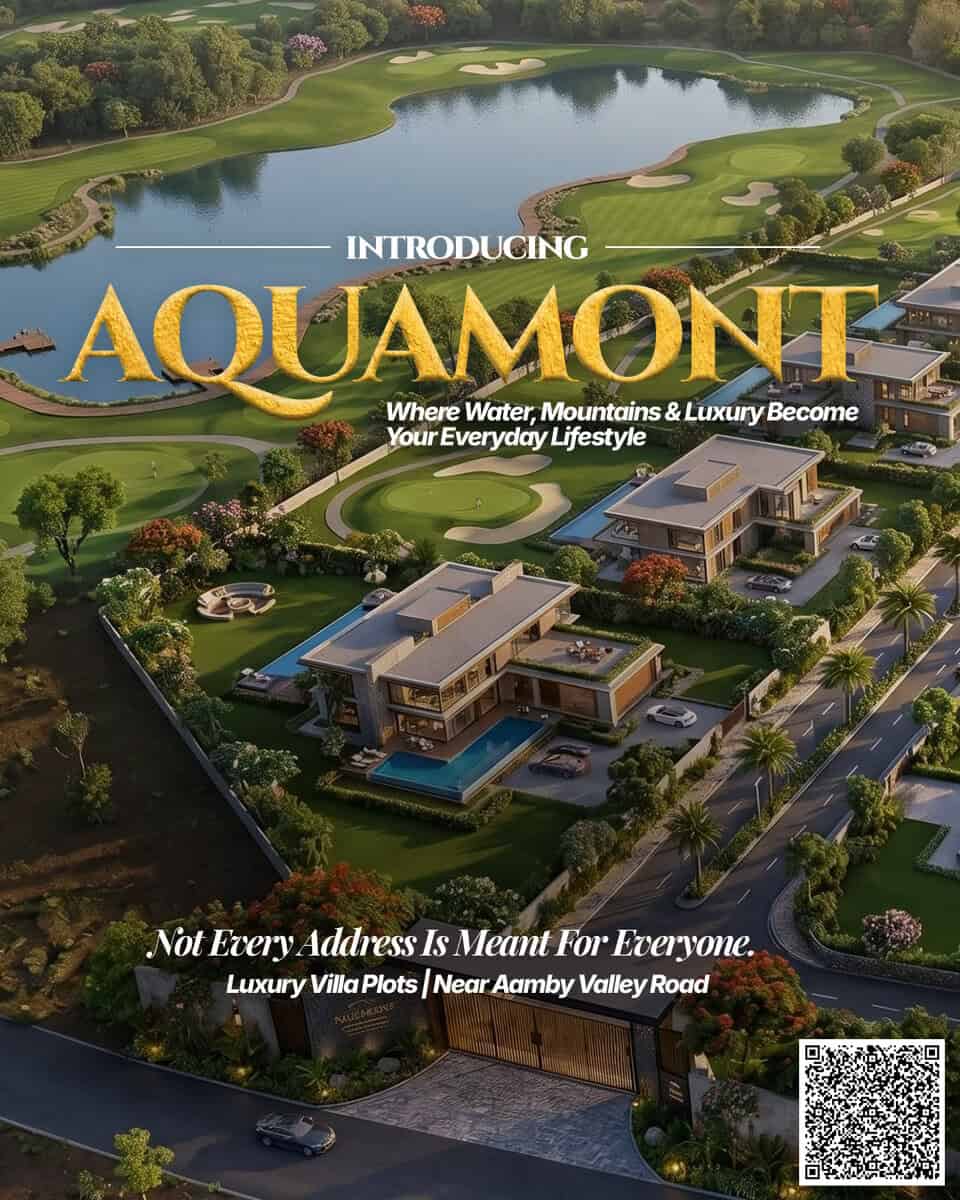 Aerial render of Aquamont Lonavala luxury villa plots