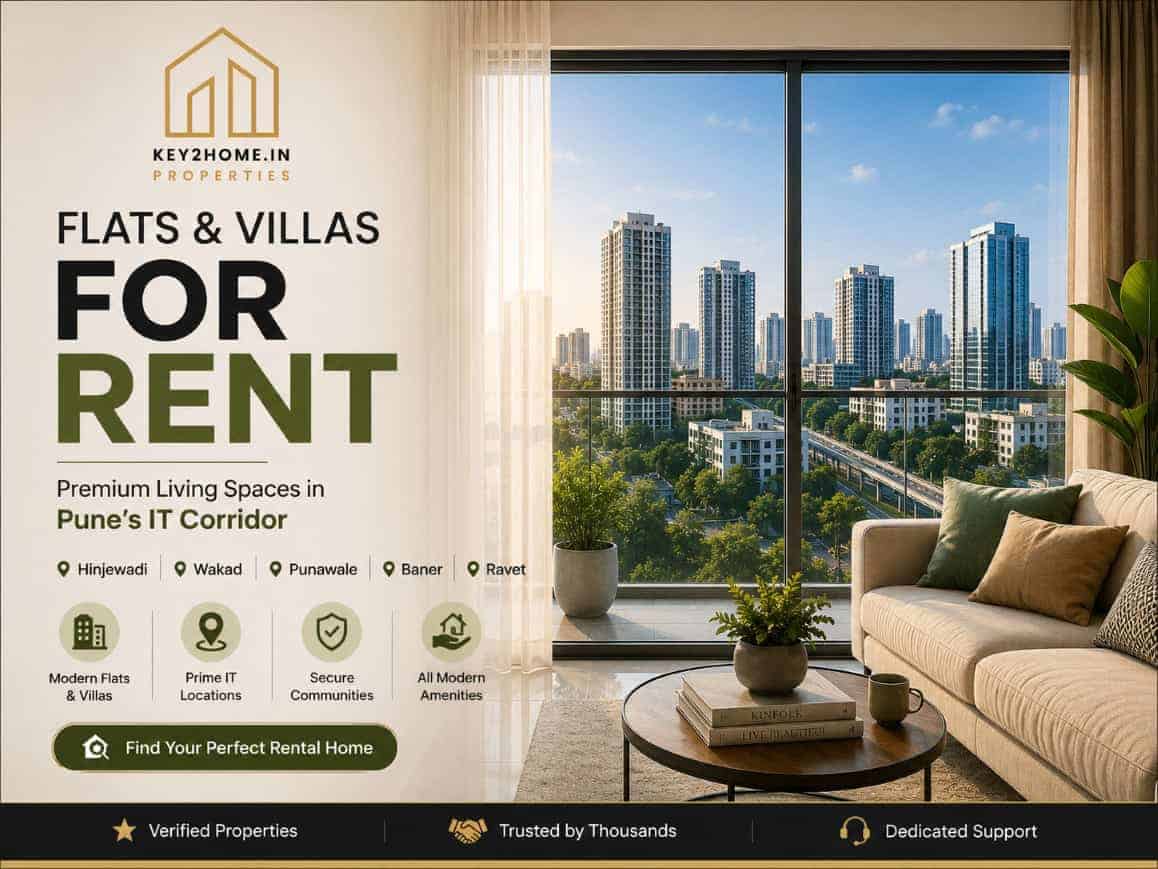 Flats on rent in Hinjewadi Wakad Baner Punawale Pune
