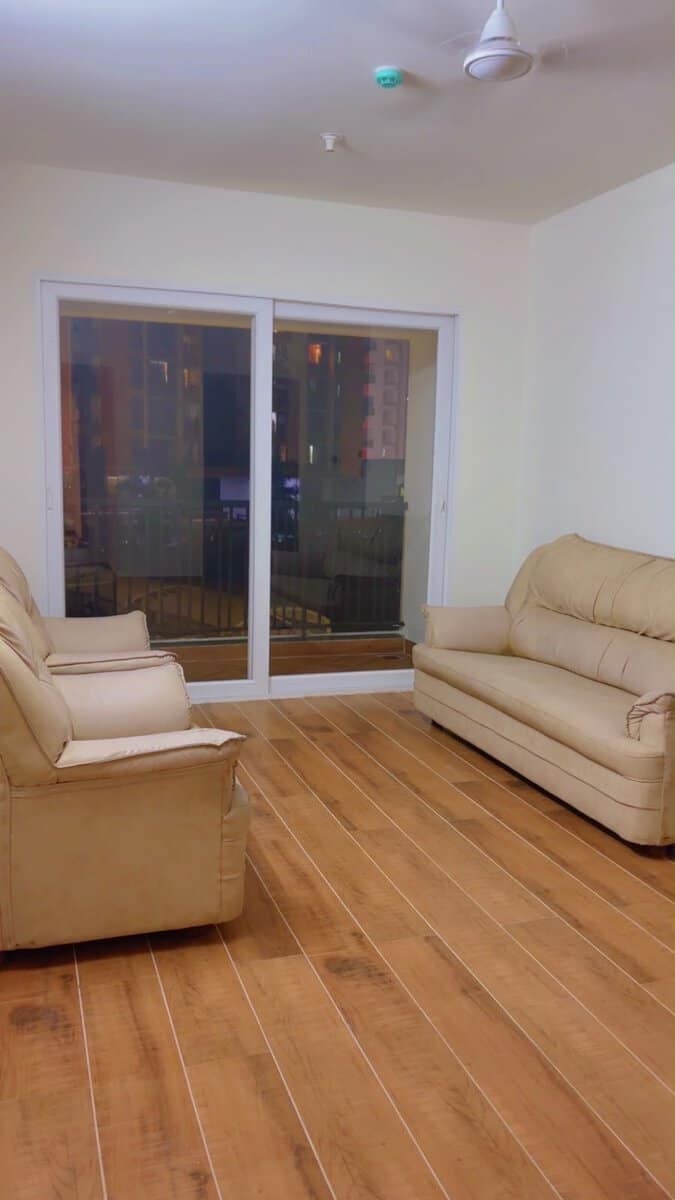 Semi Furnished 3 BHK Living Room Sofa K Town Kiwale Ravet Pune