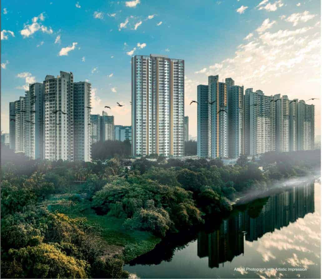 The Promenade Residences Blue Ridge Hinjewadi 3 and 4 BHK waterfront apartments by Paranjape Mula river view