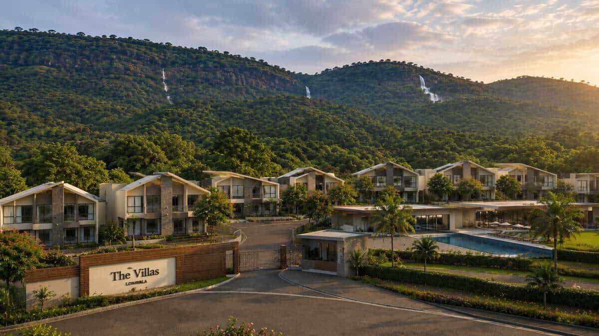 Sukhwani The Villas Lonavala — 4 BHK luxury villas aerial view