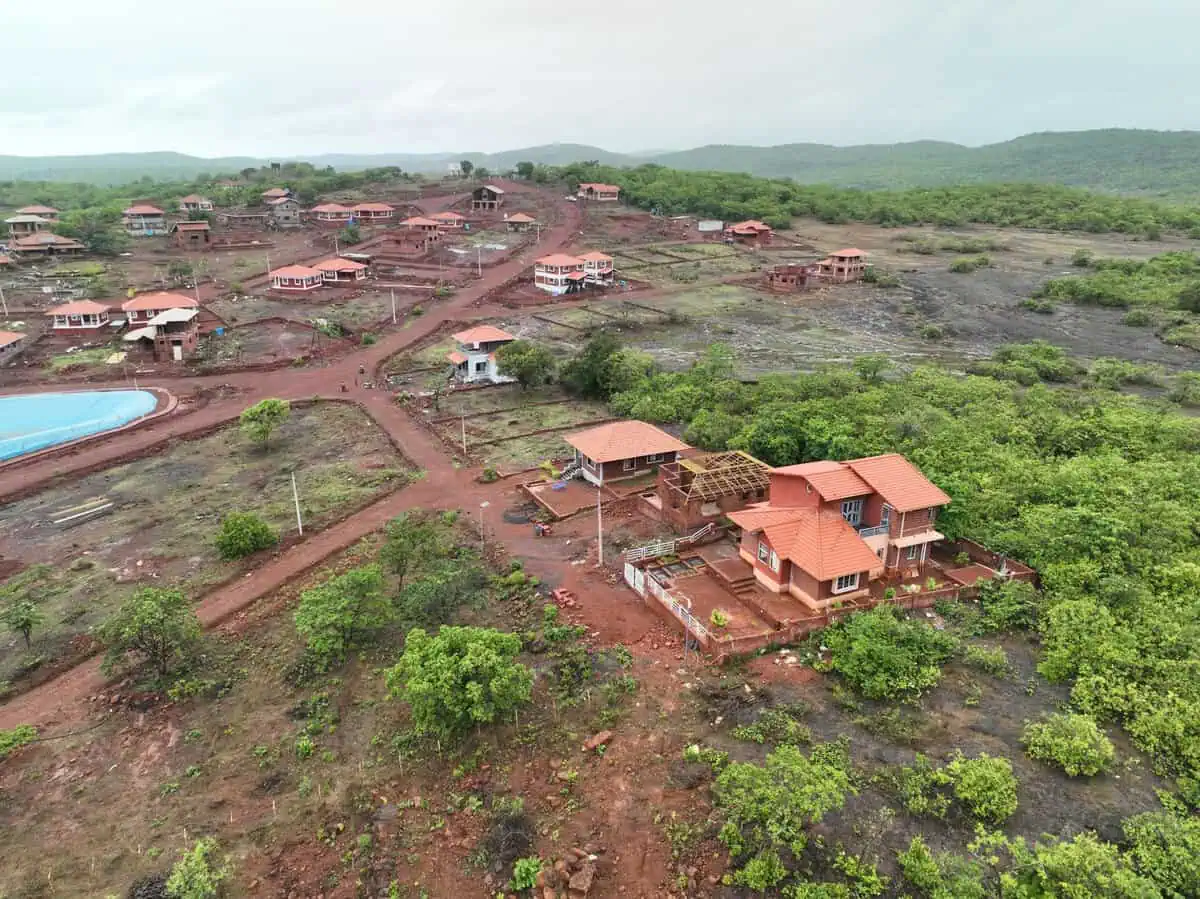 Konkan Trails Dapoli NA plots aerial view