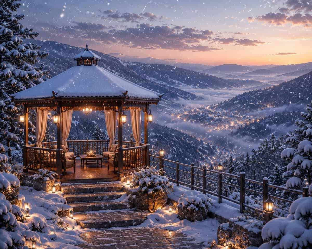 Harisons Homes Kasauli Gazebo Amenity Snow Seven Gazebos Estate
