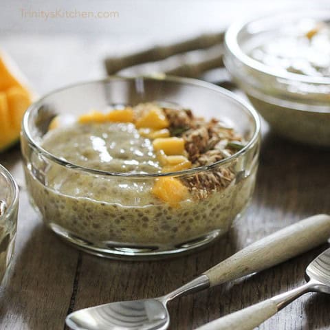 chia mango pudding bowls by trinity