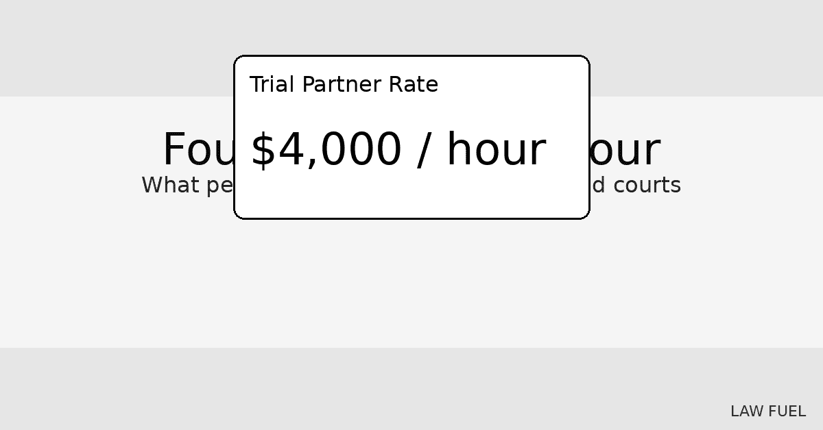 Four Thousand an Hour Arrives in US Big Law Billing