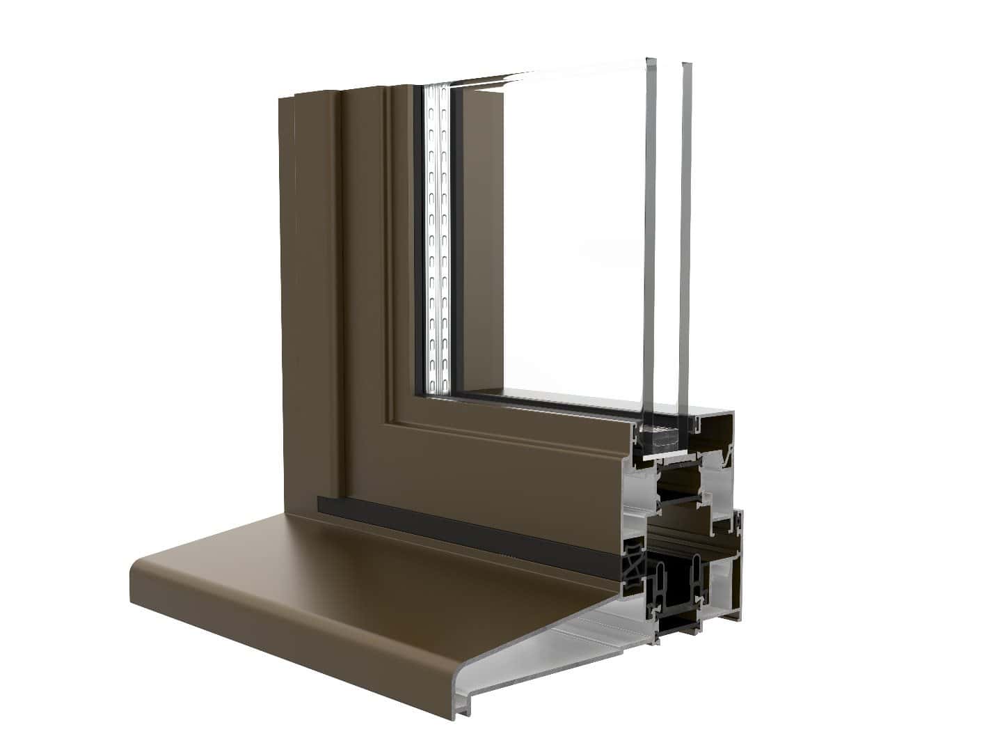 double glazing heritage bronze window