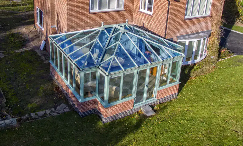 chartwell green installed at upvc conservatory