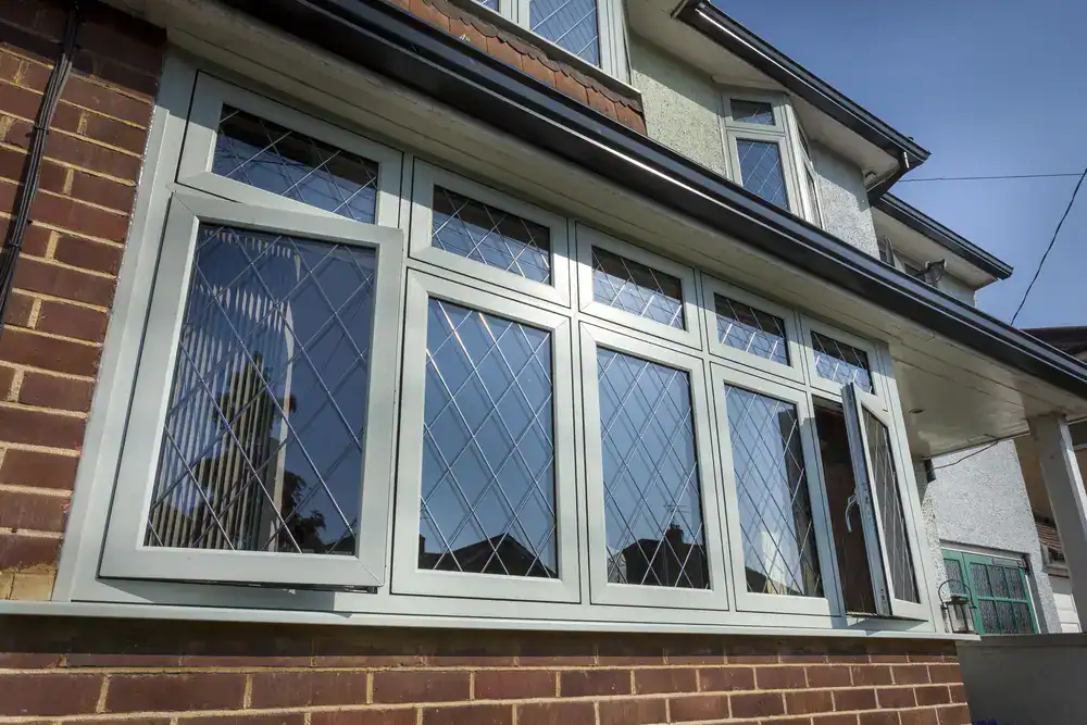 grey coloured flush window