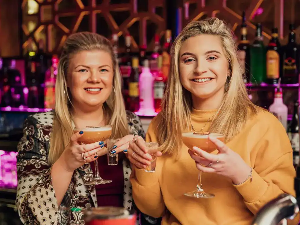 pictures after making cocktails